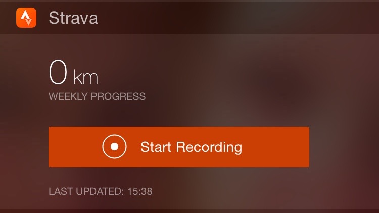 Strava start recording