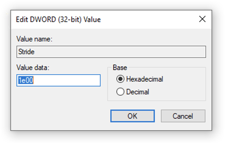 Editing a value in the Registry